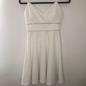 White Trixxi Skater Dress